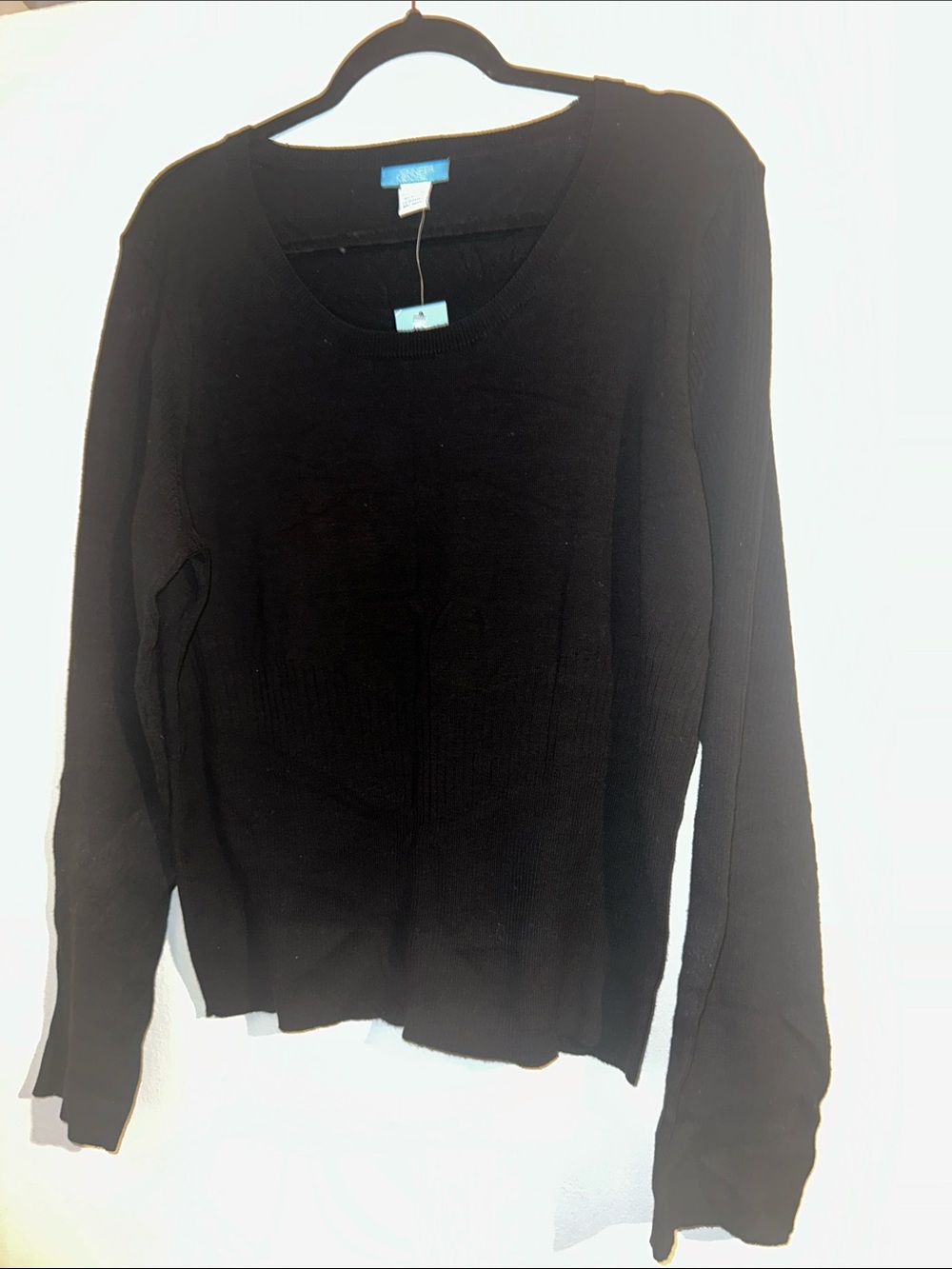 Jennifer Moore Black Crewneck Sweater